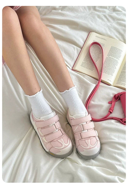 EuroPack Triple‑Strap Color Sneakers