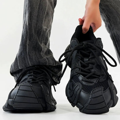 Chunky Sole Mesh Design Large Toe Shoes