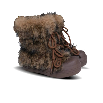 Fur Lined Chunky Sole Snow Boots