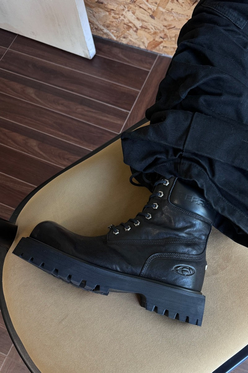 Washed Horsehide Work Boots