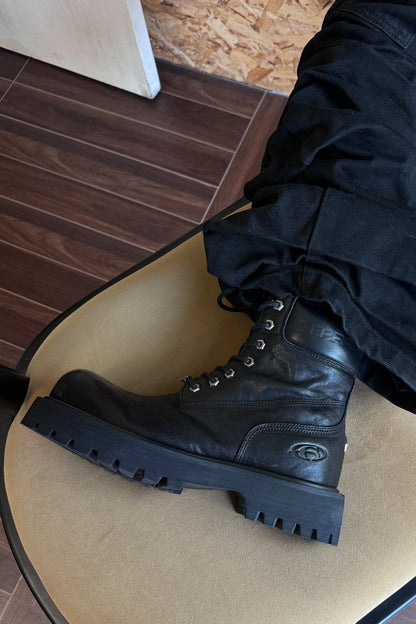 Washed Horsehide Work Boots