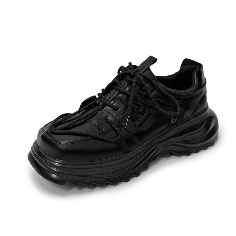Panel Design Chunky Sole Sneakers