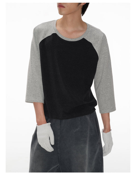 Contrast Color Raglan T-Shirt