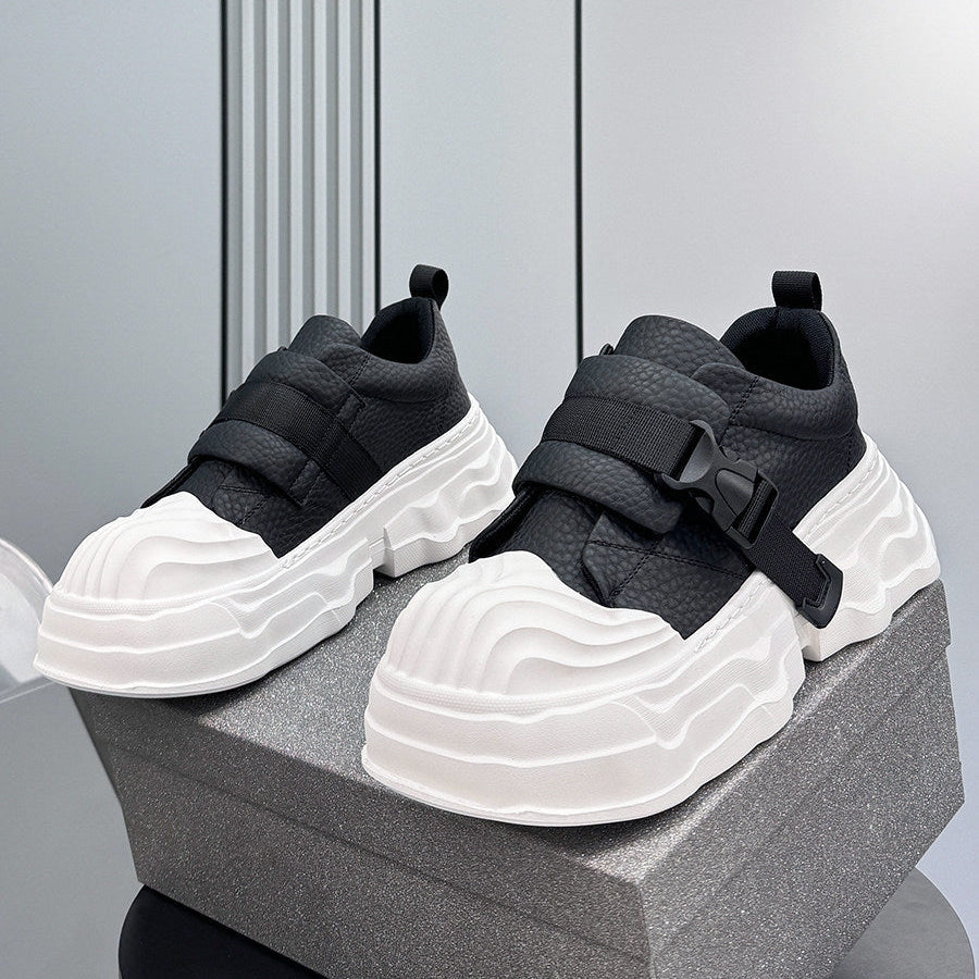 Strap Buckle Platform Chunky Sole Sneakers