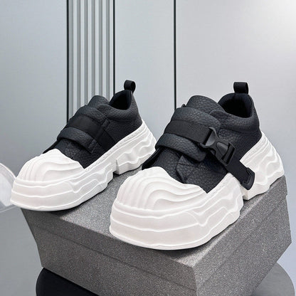 Strap Buckle Platform Chunky Sole Sneakers