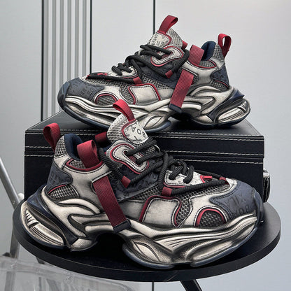 Breathable Thick-Sole Height-Increasing Dad Sneakers WN24772