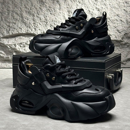Panel Air Sole Platform Chunky Sole Sneakers