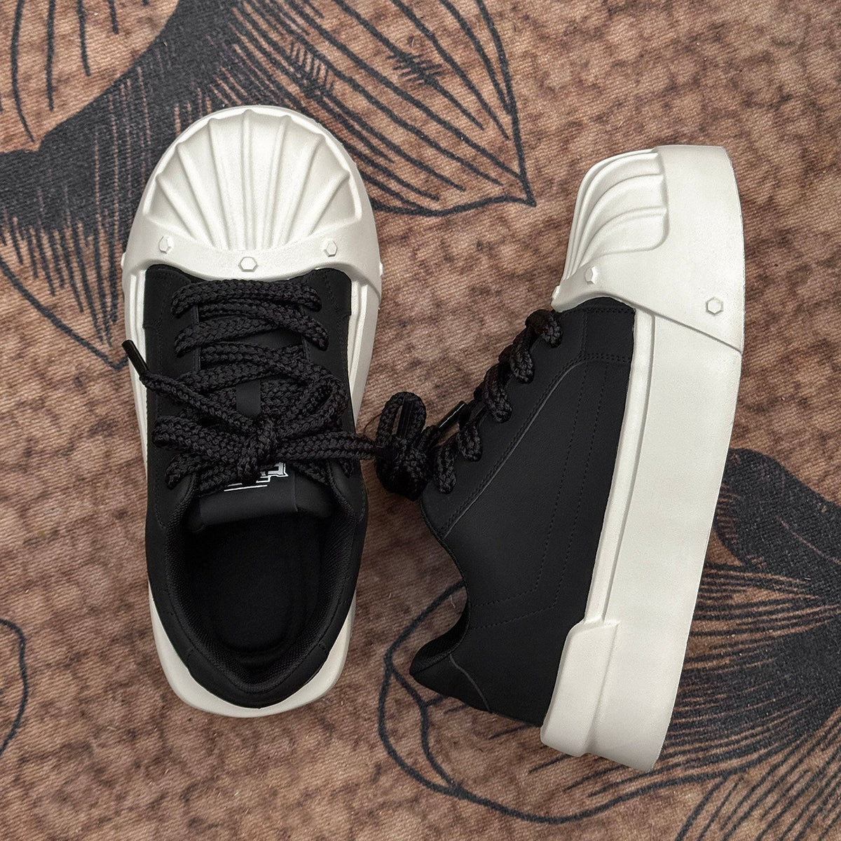 Chunky Shell Toe Platform Sneakers