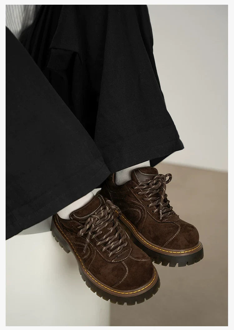 Ridge Chunky Suede Sneakers
