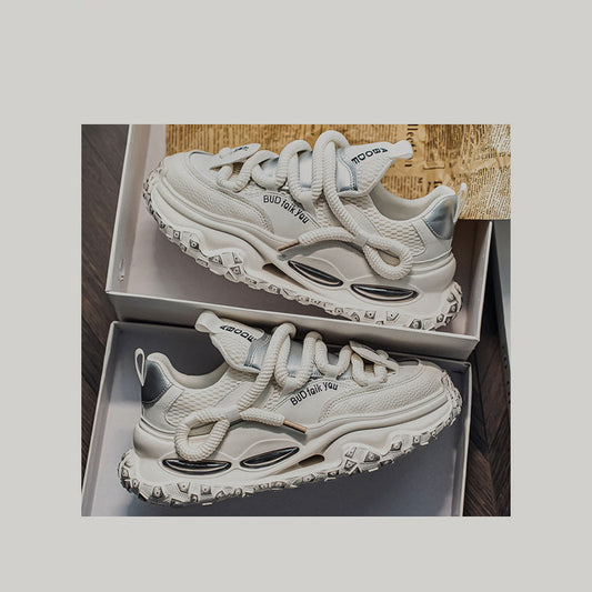 Platform Air-Window Lace-Up Chunky Sneakers