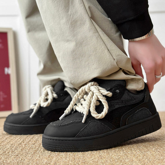 Rope Lace Platform Sneakers