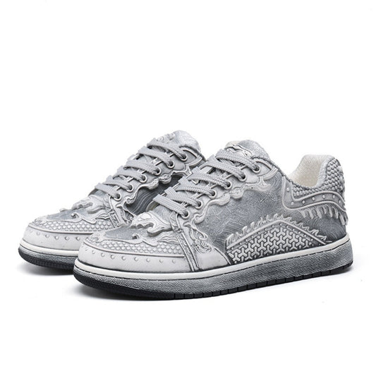 Chinese Style Lace-Up Sneakers