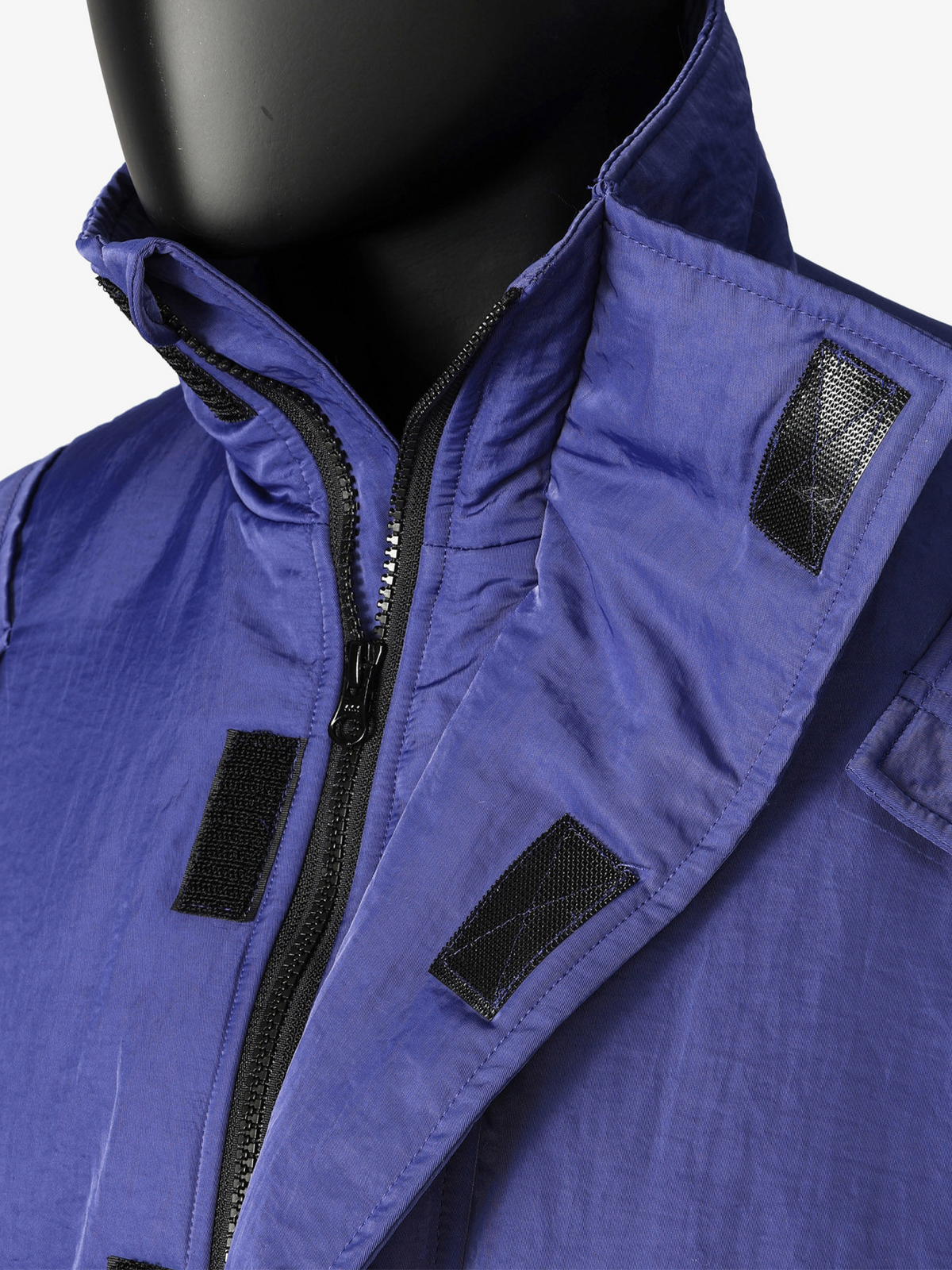 VANGUARDIA Multi-Pocket Cropped Puffer Jacket