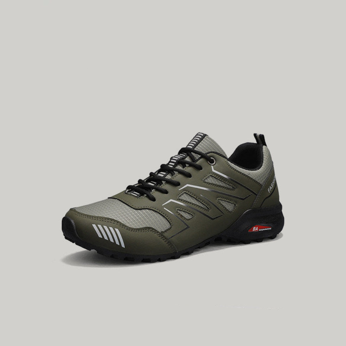 Mesh Panel Sport Lace-Up Sneakers