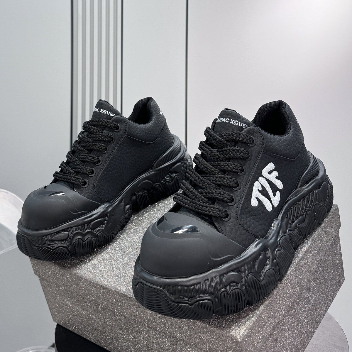 Platform Chunky Sole Lace-Up Sneakers WN24846