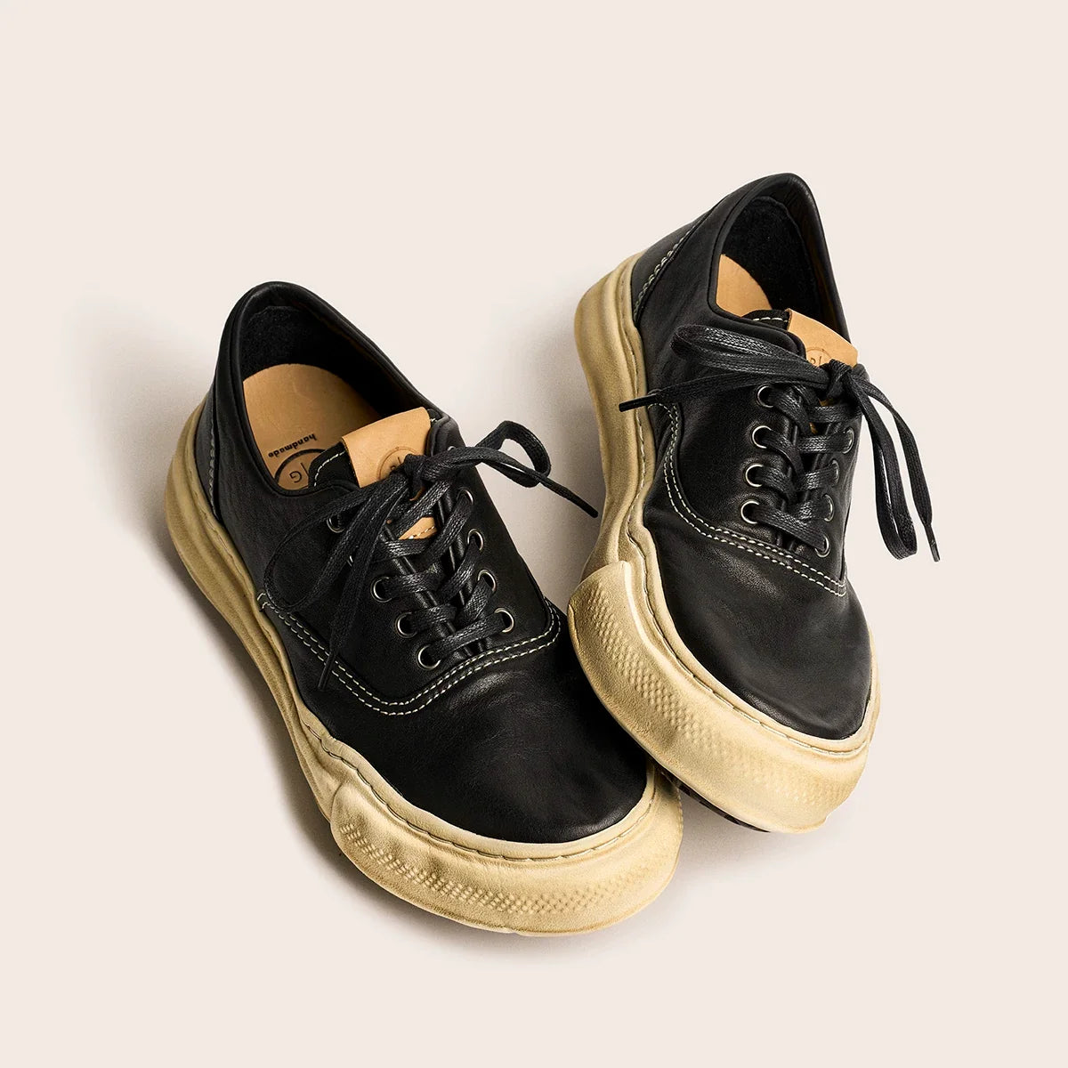 Distressed Washed Sneakers Retro Dissolved Shoes