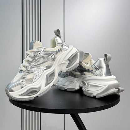 Breathable Platform Height-Increasing Dad Sneakers WN24734