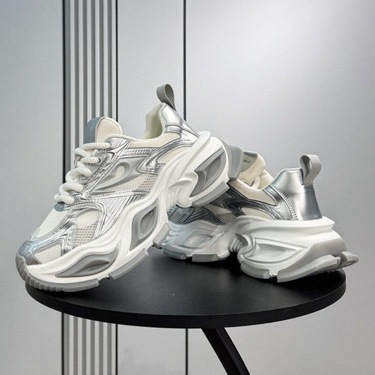 Breathable Platform Height-Increasing Dad Sneakers