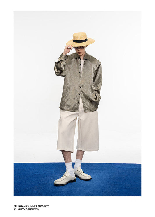 Satin-finish shirt