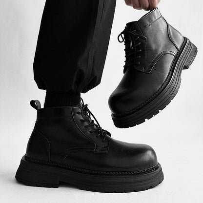 Platform Lace-Up Boots