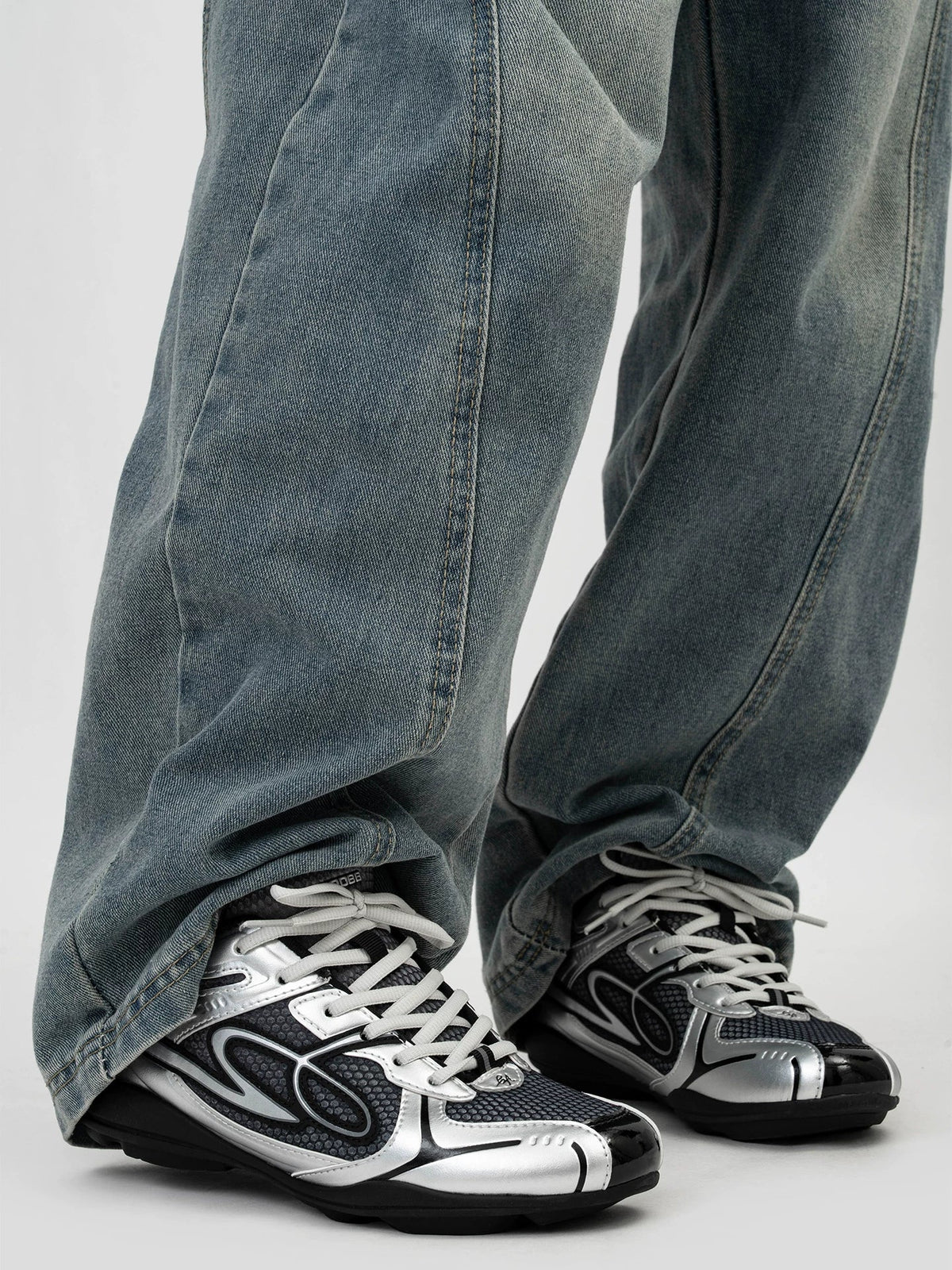 Futuristic Retro Runner Sneakers