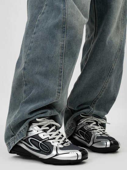 Futuristic Retro Runner Sneakers
