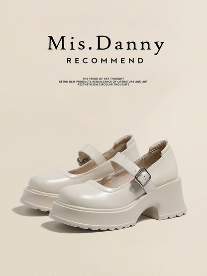 Low-Cut Platform PU Leather Shoes
