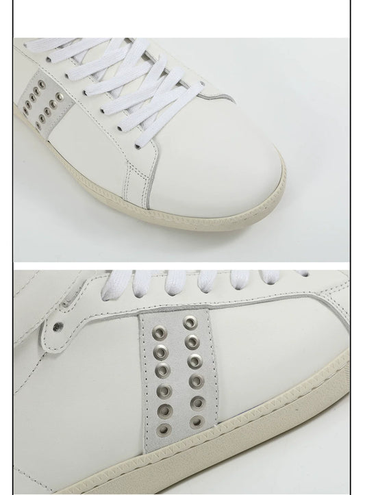 Elevate Rivet Strap Lift High‑Top Sneakers