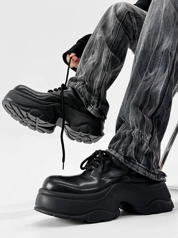 Platform Design PU Leahter Sneakers