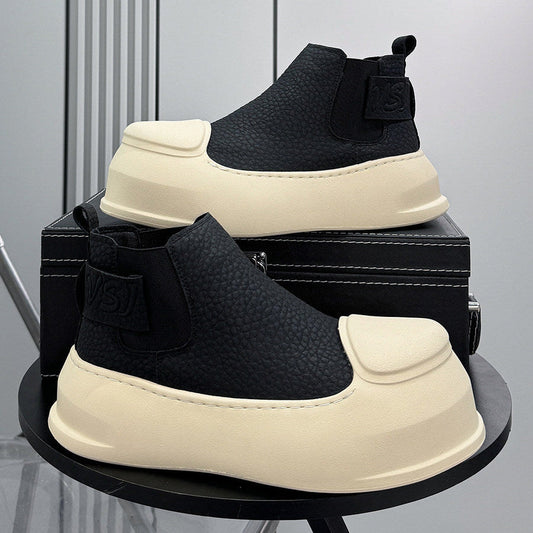 Side Gore Platform Short Boots