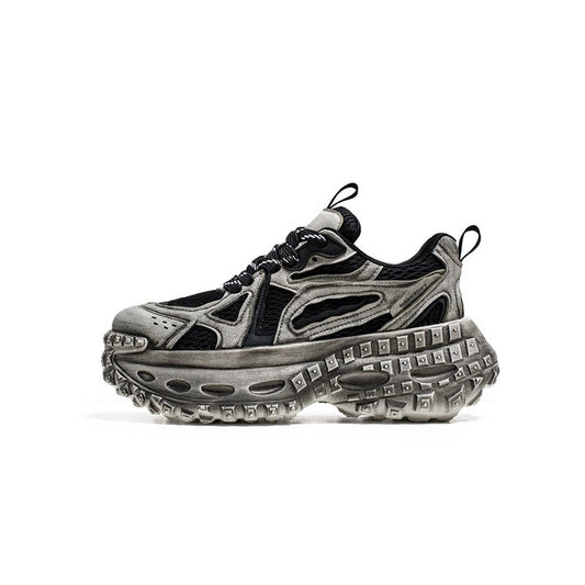 Platform Wear-Resistant Lace-Up Sneakers WN23500