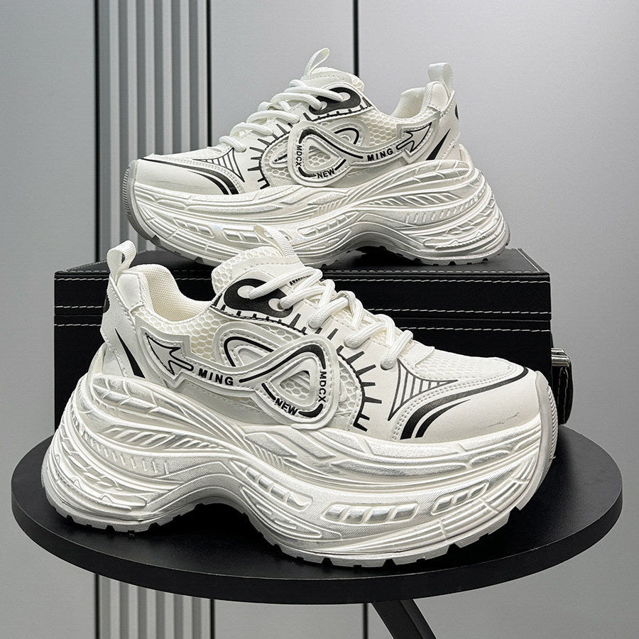 Chunky Platform Mesh Sneakers