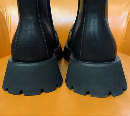 Platform Lace-Up Boots