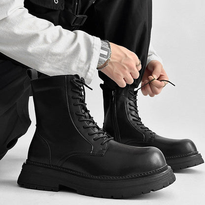 Platform Lace-Up Boots