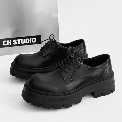 Lace Up Thick Sole Platform Shoes