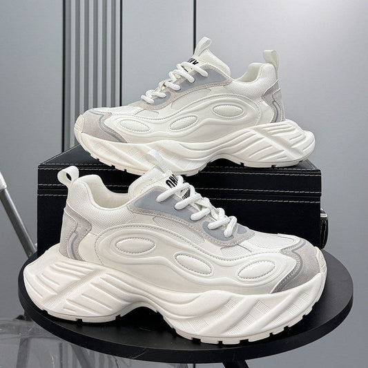 Metallic Panel Chunky Sole Sneakers