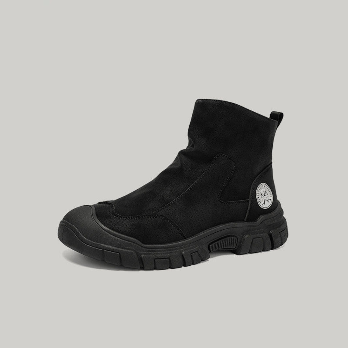Side Zipper Workwear High-Top Boots