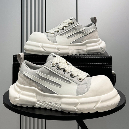 Panel Platform Chunky Sole Sneakers