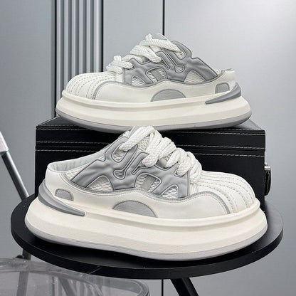 Chunky Platform Shell Toe Sneaker Mules