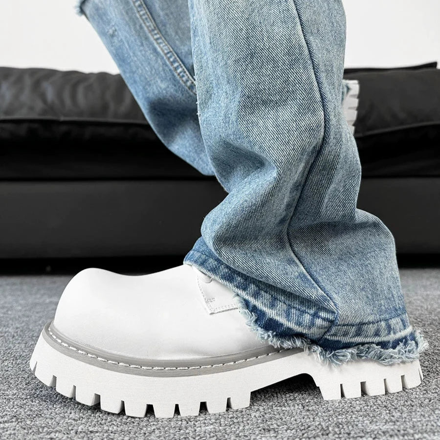 Round Toe Derby Chunky Sol Shoes