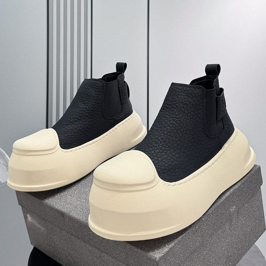 Side Gore Platform Short Boots
