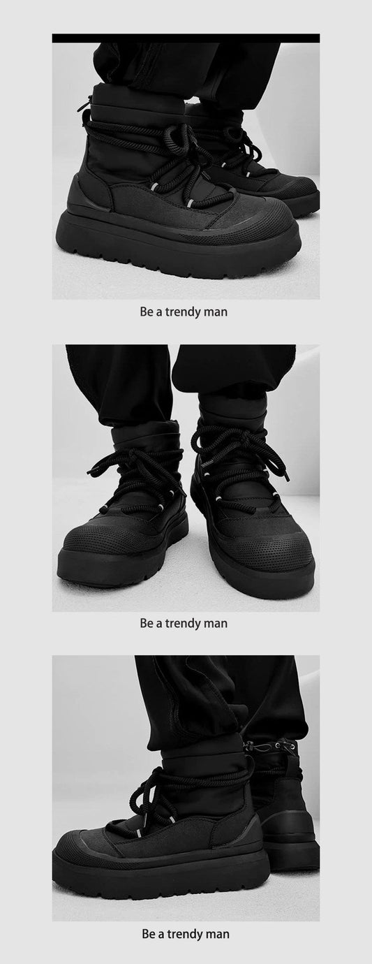 Winter Fleece Lined High-Top Boots