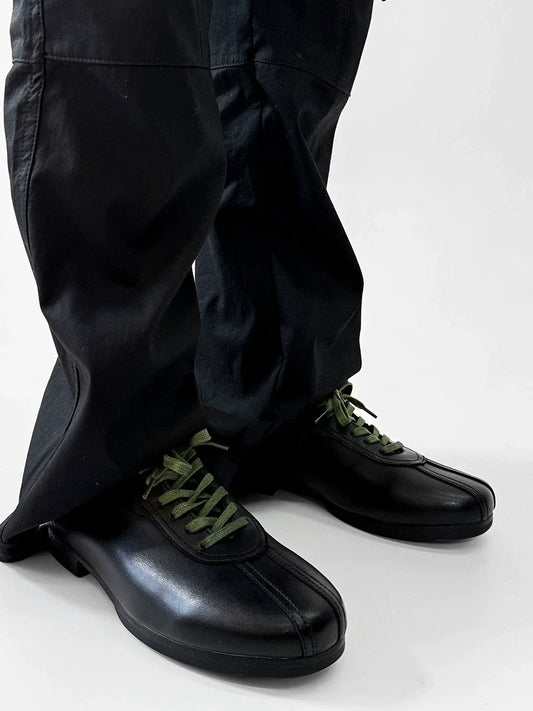 Soft Sole Flat Leather Derby Shoes