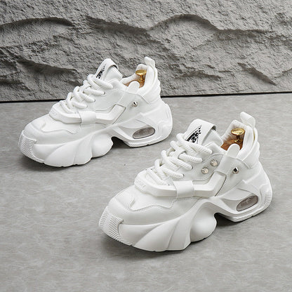 Panel Air Sole Platform Chunky Sole Sneakers