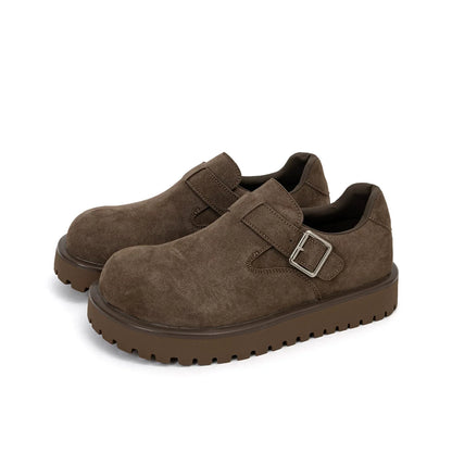 Shearling Buckle Clogs