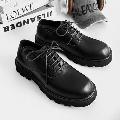 Chunky Platform Square Toe Lace-Up Shoes