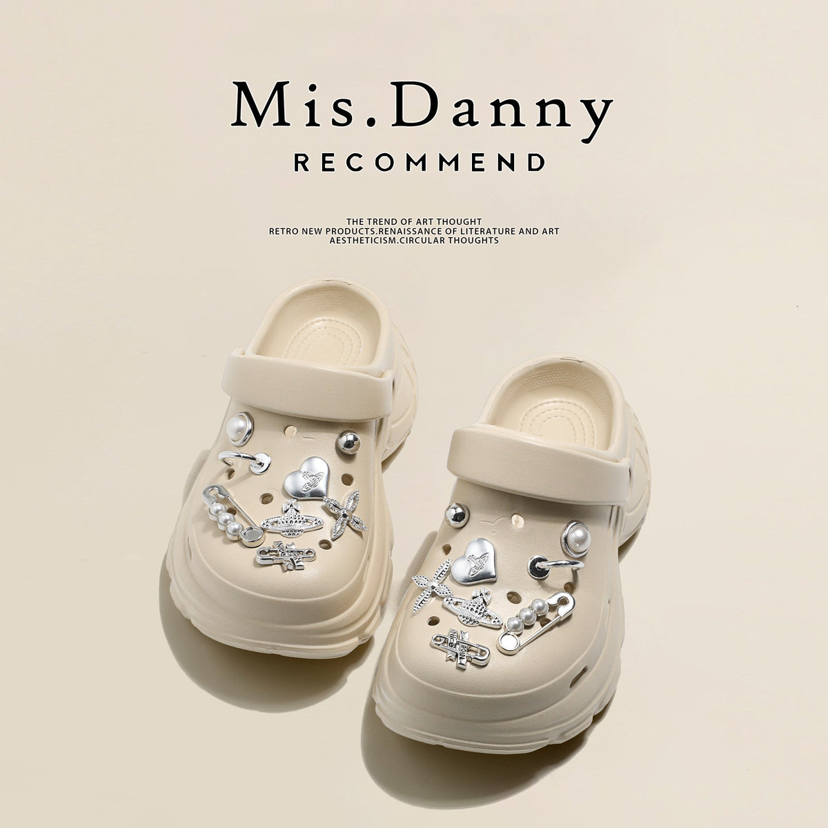 Soft Platform Height Increase Closed Toe Sandals