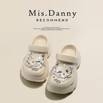 Soft Platform Height Increase Closed Toe Sandals