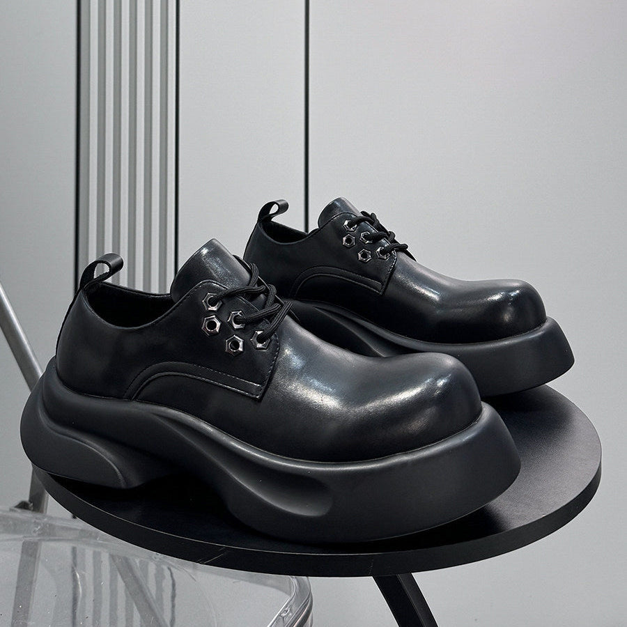 Platform Height Increase Round Toe Sneakers