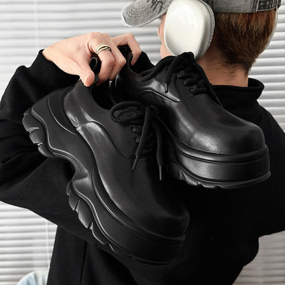 Platform Thick Sole Lace-Up Sneakers